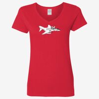 Ladies' Heavy Cotton™ V-Neck T-Shirt Thumbnail