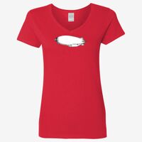 Ladies' Heavy Cotton™ V-Neck T-Shirt Thumbnail