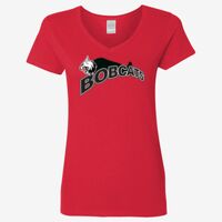 Ladies' Heavy Cotton™ V-Neck T-Shirt Thumbnail