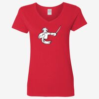 Ladies' Heavy Cotton™ V-Neck T-Shirt Thumbnail