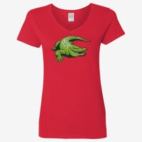 Ladies' Heavy Cotton™ V-Neck T-Shirt Thumbnail