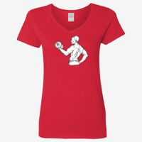 Ladies' Heavy Cotton™ V-Neck T-Shirt Thumbnail