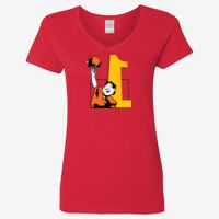 Ladies' Heavy Cotton™ V-Neck T-Shirt Thumbnail