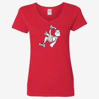 Ladies' Heavy Cotton™ V-Neck T-Shirt Thumbnail